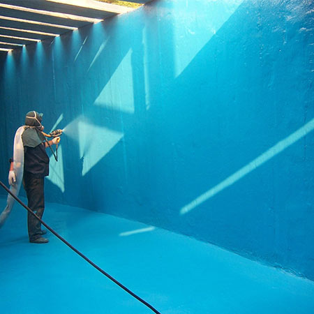 防腐涂料噴涂機(jī)器(圖7) 防腐涂料噴涂機(jī)器施工案例