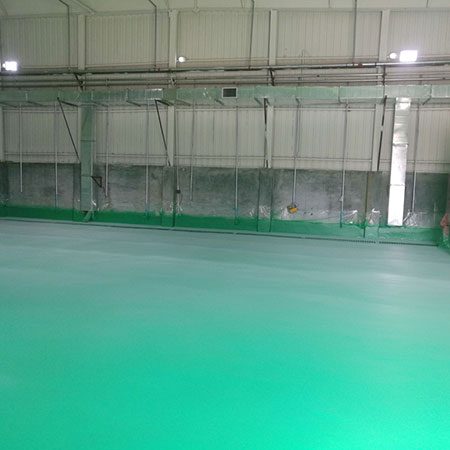 牧原聚脲地坪(圖1) 牧原養(yǎng)殖場豬舍耐磨地面噴涂案例